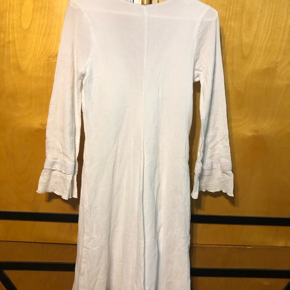 Pretty White Cotton Dress by Violet in Size Large - Picture 3 of 7
